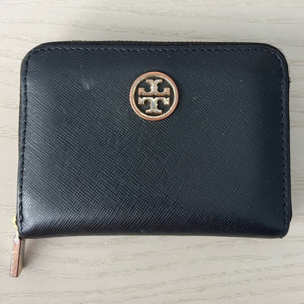 Tory Burch Robinson leather compact wallet